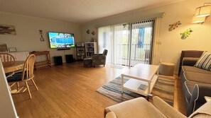 Living room. 65" Smart TV