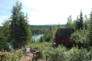 View of Serenity Cabin from another cabin on property