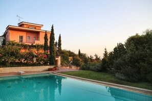 Huge private pool beside main house