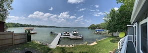 View to lake from deck