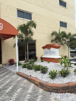 Front entrance of condo