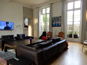 12 ft. high French windows