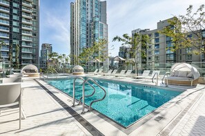 Cool off around the outdoor resort-style pool
