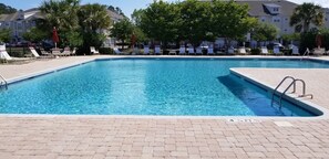 pool in The Havens steps away from the condo