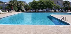 pool in The Havens steps away from the condo