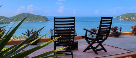 Terrace Overlooking Zihuatanejo Bay