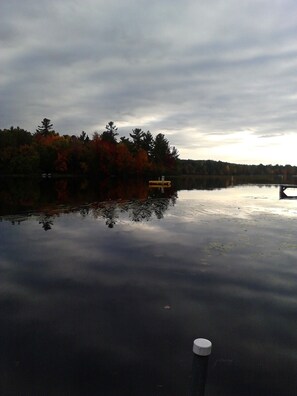 Lake view, swim raft