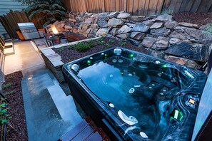 Or soak those muscles under the stars in the Caldera Hot Tub