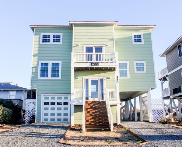 Street view (ample parking available!) Reverse floor plan (kitchen on top level)