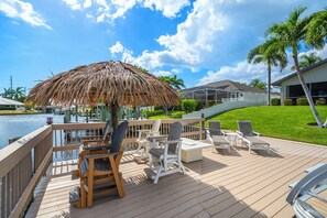 Spacious dock area to relax and hang out