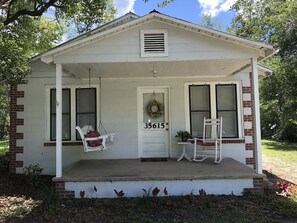 Front porch with swing