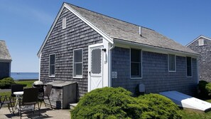 Patio side facing Wellfleet Harbor