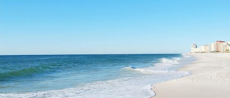 Beach in front of Seascape Orange Beach 