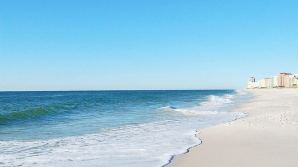 Beach in front of Seascape Orange Beach 