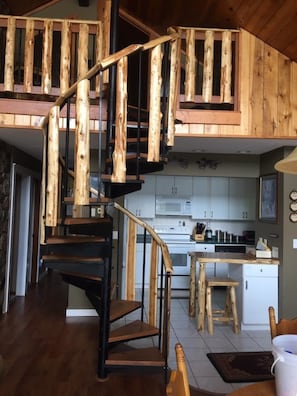 stairs to loft bedroom