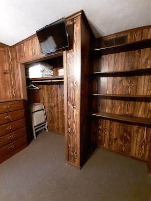 Downstairs Bedroom Closet and Shelves