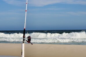 Beach time!  The fishing is amazing too.