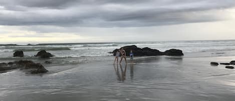 Kids enjoying some 'beach fun' at Ocean View beach.