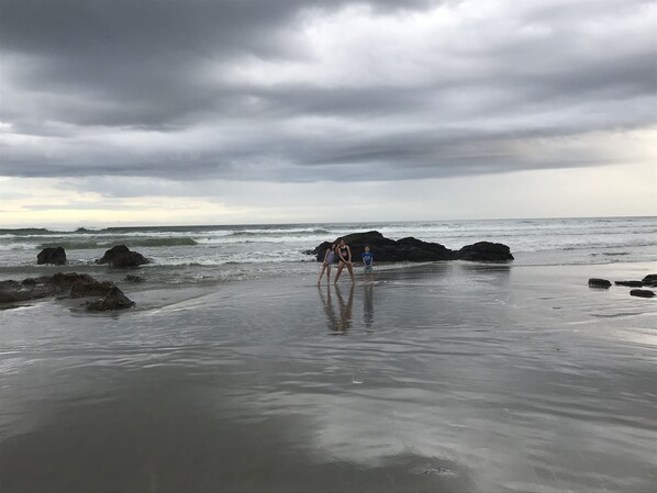 Kids enjoying some 'beach fun' at Ocean View beach.