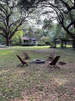 Fire pit for cool evenings and enjoying S'mores