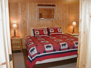 King bedroom on creekside