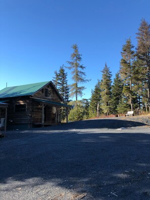 Cabin exterior parking area