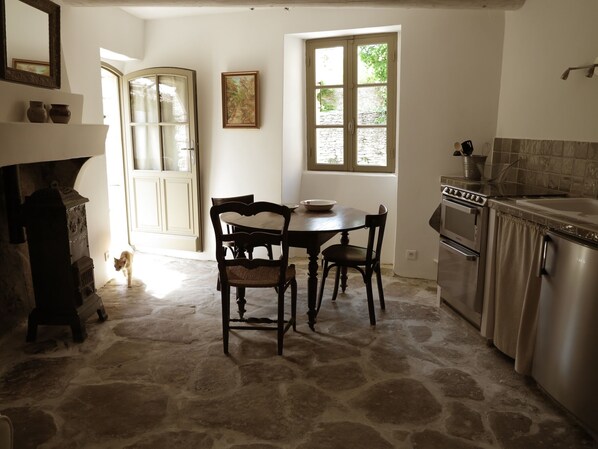 Kitchen and dining area