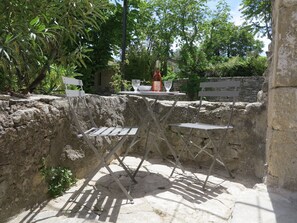 The small terrace on the landing