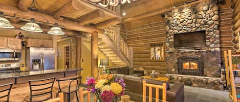 Escape to Traverse City and stay at this cozy vacation rental cabin.