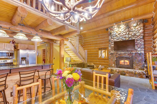 Traverse City Vacation Rental | 4BR | 3BA | 2,616 Sq Ft | Stairs Required