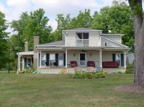 Closer view of Keuka Manor; note the porches!