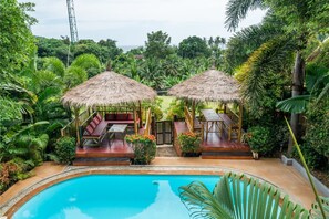 The villa features two bamboo gazebo so called 'sala' in Thai.