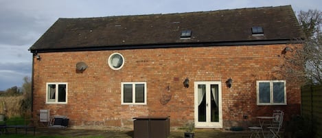 South facing patio and garden