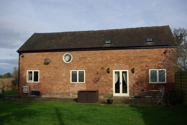 South facing patio and garden