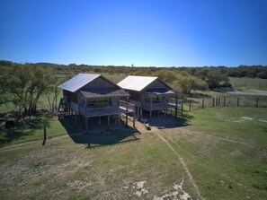 Aerial of the 2 bungalows