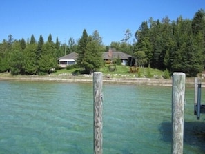 .Lake Charlevoix side from dock