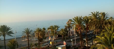 Beach view from the flat terrace