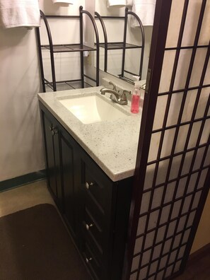 Upgraded bathroom vanity