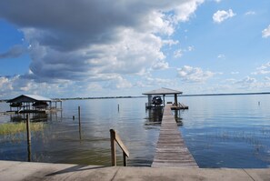 View out to 1600 Sq. Foot Dock