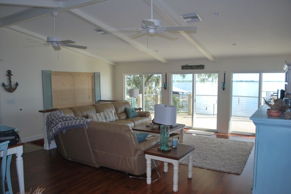 View from Front door of upstairs living room