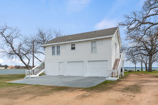 Back side of Beach House above garage.