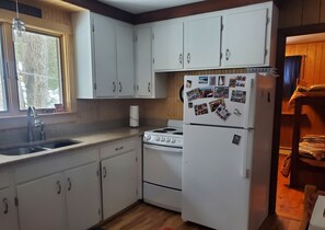 Kitchen with granite countertop