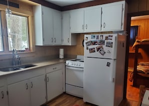 Kitchen with granite countertop