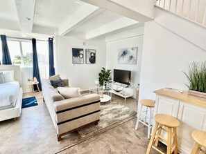 Living room and TV