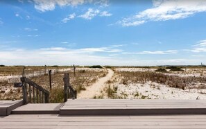 Utsikt mot havet/stranden