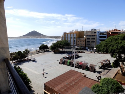 Wohnung mit Blick auf den großen Strand von El Medano