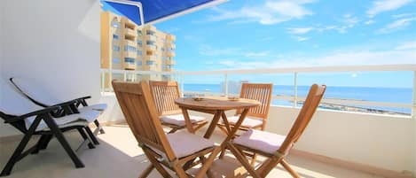 Amazing balcony views over the marina and the sea