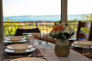 Beautifull sea view from kitchen and living room