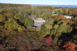 Aerial view showcasing seclusion and privacy