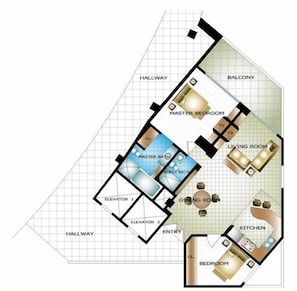 Las Palmas 406 Floor Plan